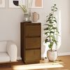 vidaXL Sideboard Honey Brown 32x34x75 cm Solid Wood Pine