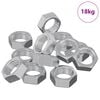 vidaXL Hex Nut 23377 pcs Silver Metal