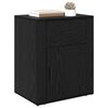 vidaXL Bedside Cabinet Black Oak 35 x 50 x 60 cm Engineered Wood