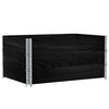 vidaXL Pallet Collars 3 pcs Black 120x80 cm Solid Wood Pine