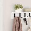 vidaXL Wall-Mounted Coat Rack Wall-mounted White 40 x 10.5 x 10.5 cm