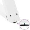 vidaXL Coffee Table Legs 2 pcs White 70x(42-43.3) cm Steel