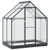 vidaXL Garden Greenhouse with Door Anthracite 183.5 x 123 x 207 cm