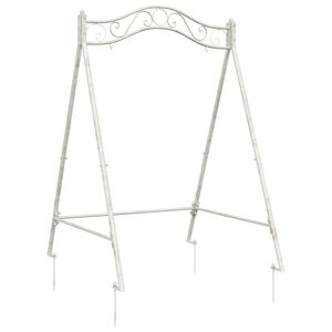 vidaXL Swing Frame Antique White 113 x 121.5 x 168 cm Steel