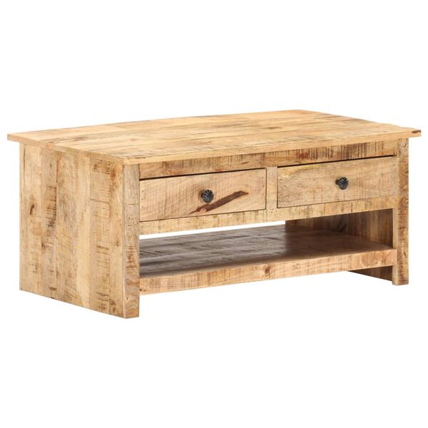 vidaXL Coffee Table 88x50x38 cm Rough Mango Wood