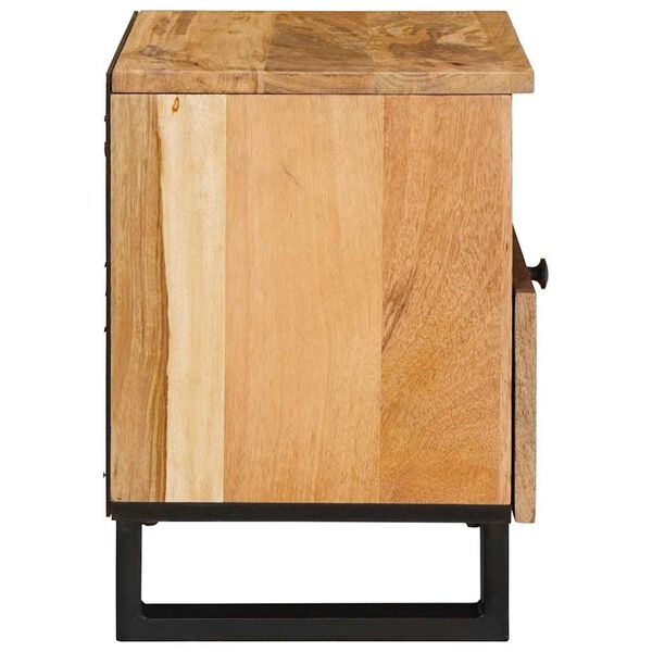 vidaXL Bedside Cabinet Natural 40 x 33 x 46 cm Solid Mango Wood