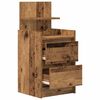 vidaXL Bedside Cabinets with 2 Drawers 2 pcs Old Wood 38x34x80 cm