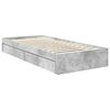vidaXL Storage Bed Concrete Grey 90 x 190 cm Engineered Wood