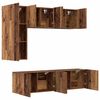 vidaXL TV Wall Unit Wall-mounted 5 pcs Old Wood Engineered Wood