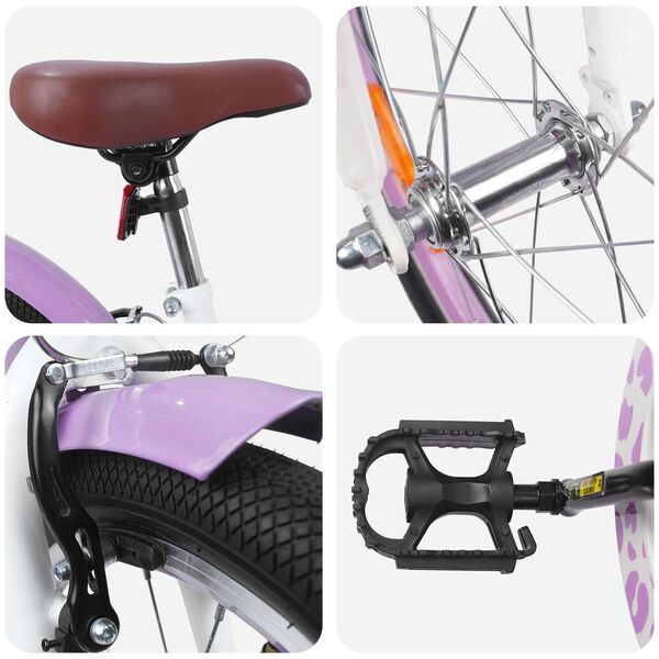 vidaXL Kids Bike 20'' for 6-11 Years Old Purple