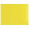 vidaXL Kitchen Backsplash 2 pcs Yellow 80 x 60 cm Tempered Glass
