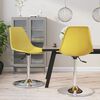 vidaXL Swivel Dining Chairs 2 pcs Yellow PP