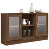 vidaXL Vitrine Cabinet Brown Oak 120x30.5x70 cm Engineered Wood