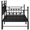 vidaXL Daybed Frame Black 100 x 200 cm Steel