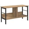 vidaXL Bookshelf 2-Tier 82 x 32 x 47 cm Engineered Wood Artisan Oak