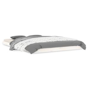 vidaXL Bed Frame without Mattress White 140x200 cm Solid Wood Pine