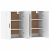 vidaXL Wall Mounted Cabinets 2 pcs White Engineered Wood