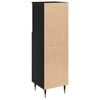 vidaXL Bathroom Cabinet Black Oak 30 x 30 x 100 cm Engineered Wood