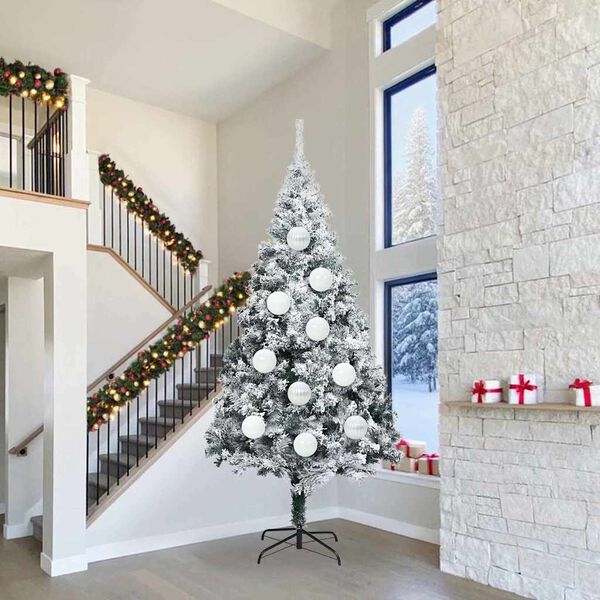 vidaXL Christmas Bauble Set 4 pcs White Plastic