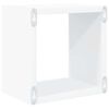 vidaXL Wall Cube Shelves 6 pcs White and Sonoma Oak 22x15x22 cm