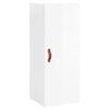 vidaXL Highboard High Gloss White 34.5x34x180 cm Engineered Wood