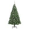 vidaXL Artificial Christmas Tree with 300 LEDs with Stand Green 210 cm
