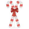 vidaXL Christmas Decoration Candy Cane 50 LEDs Warm White