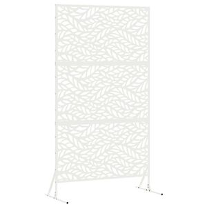 vidaXL Privacy Screen 100 x 50 x 180 cm Steel White