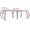 vidaXL Gazebo with Mesh Walls Anthracite 6x3 m Steel
