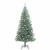 vidaXL Artificial Christmas Tree Snow Flocked with LED Light 240 cm