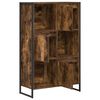 vidaXL Book Cabinet Smoke Oak 68 x 30 x 108.5 cm Engineered Wood