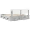 vidaXL Bed Frame Concrete Grey 180 x 200 cm Engineered Wood