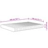 vidaXL Foam Mattress Medium Soft 140x200 cm