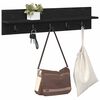 vidaXL Wall-Mounted Coat Rack Wall-mounted Black Oak 80 x 10.5 x 18 cm