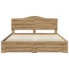 vidaXL Bed Frame with Drawer Artisan Oak 180 x 200 cm Engineered Wood