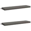 vidaXL Bench Cushions SOEST 2 pcs 100% Polyester Grey 160 x 40 x 8 cm