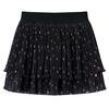 vidaXL Kids' Skirt Tiered Ruffle Design Black 92