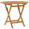 vidaXL Folding Garden Table 85x85x76 cm Solid Teak Wood
