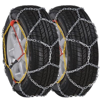 vidaXL 2 pcs Car Tyre Snow Chains 12 mm