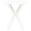 vidaXL Bistro Table White Ø70 cm Plastic