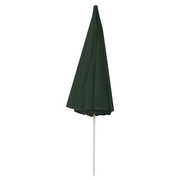 vidaXL Beach Parasol Green 300 cm