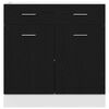 vidaXL Hanging Cabinet Black Oak 80 x 31 x 81.5 cm Engineered Wood