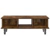 vidaXL TV Stand Smoked Oak 100 x 35 x 35 cm Engineered Wood