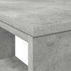 vidaXL Desk with Shelf Grey 90 x 50 x 75 cm Engineered Wood