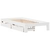 vidaXL Bed Frame without Mattress White 90x200 cm Solid Wood Pine