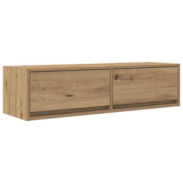 vidaXL TV Cabinet Artisan oak 100 x 31 x 25.5 cm Engineered wood
