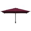 vidaXL Garden Parasol Red and Black 248.5 x 247.5 x 160 cm