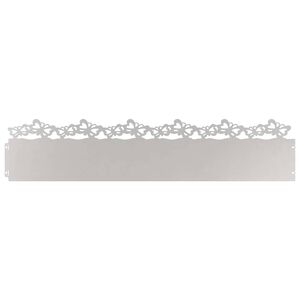 vidaXL Lawn Edgings 10 pcs Silver 103 x 0.05 x 22 cm Stainless Steel