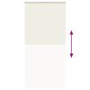 vidaXL Roller Blind Blackout Off White 115x210 cm Fabric Width 110.7 cm Polyester