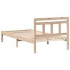 vidaXL Bed Frame Brown 80 x 200 cm Solid Pine Wood